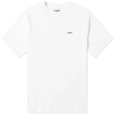 Adish Long Sleeve Shakeh Logo Tee In White