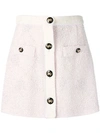 ALESSANDRA RICH ALESSANDRA RICH BUTTON UP KNITTED SKIRT - 粉色