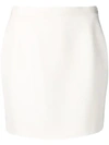 ALESSANDRA RICH ALESSANDRA RICH FITTED MINI SKIRT - 白色