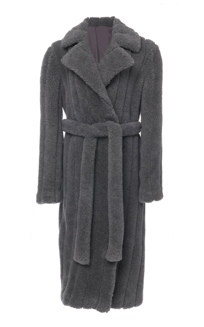 Gabriela Hearst Pavlovna Wool-cashmere Fur Trench Coat In Brown