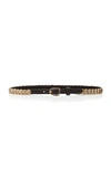 GABRIELA HEARST SKINNY COIN-EMBELLISHED BELT,733370