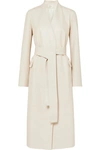 THE ROW JUMO BELTED TEXTURED-LEATHER COAT