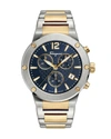 FERRAGAMO MEN'S 41MM F-80 TWO-TONE CHRONO BRACELET WATCH, BLUE,PROD146990239