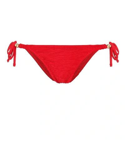 Heidi Klein Puglia Side Tie Bikini Bottoms In Red