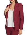 1.state Fitted Single-button Blazer In Berry Charm