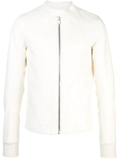 Rick Owens Zipped-up Bomber Jacket - 白色 In White