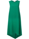 ALBERTO BIANI ASYMMETRIC MIDI DRESS