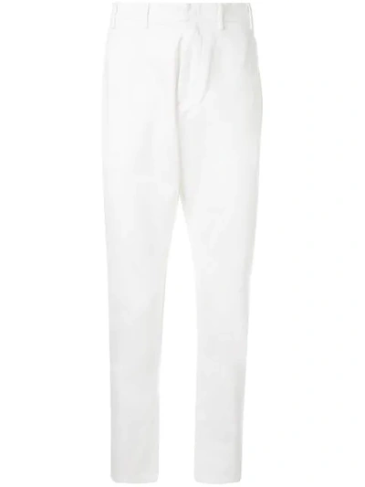 N°21 Straight Leg Trousers In White