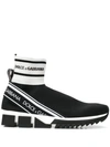 DOLCE & GABBANA SORRENTO SOCK-STYLE SNEAKERS