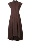 ANTONELLI ANTONELLI MID-LENGTH SHIRT DRESS - 棕色