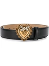 DOLCE & GABBANA DOLCE & GABBANA DEVOTION BELT - BLACK