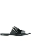 3.1 Phillip Lim Women's Alix Flat Leather Sandals In Black