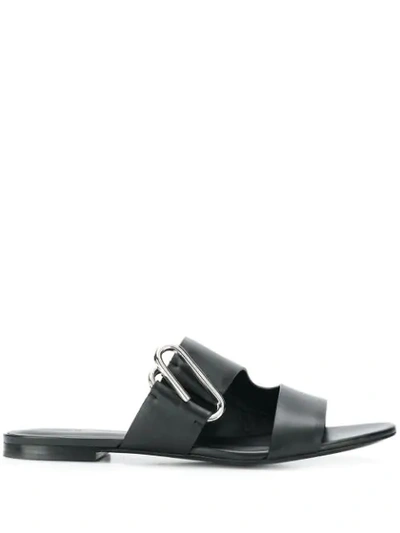 3.1 Phillip Lim Women's Alix Flat Leather Sandals In Black