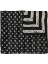 SAINT LAURENT STARS AND STRIPE SCARF