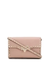 Valentino Rockstud Shoulder Bag In Neutrals