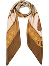 BURBERRY REISSUED ARCHIVE TASSEL PRINT SCARF