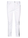 GIVENCHY LOGO TAPE SKINNY JEANS,10836737