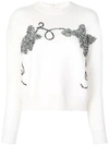 OSCAR DE LA RENTA IVORY KNITTED SWEATSHIRT