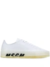 MSGM MSGM LOW TOP LOGO SNEAKERS - 白色