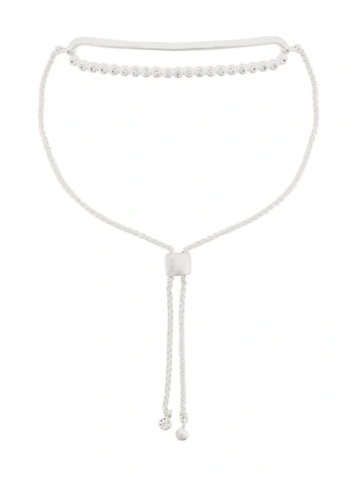 Astley Clarke Silver Stilla Arc White Sapphire Kula Bracelet In Metallic
