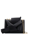 N°21 Knot Front Chain Strap Shoulder Bag In Black