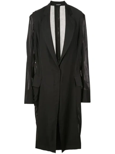 Ann Demeulemeester Oversized Sleeve Coat - 黑色 In Black