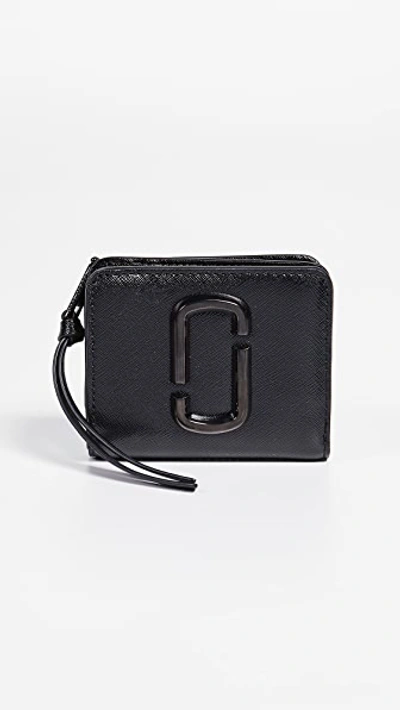 Marc Jacobs Snapshot Mini Compact Wallet In Black