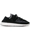 Y-3 BLACK RAITO RACER LOGO EMBROIDERED LOW TOP trainers