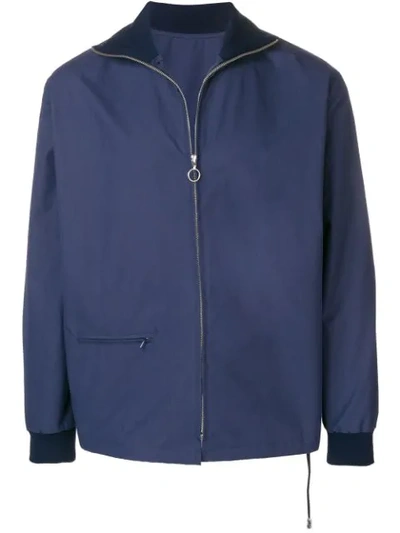 Anglozine Tilson Zipped Jacket In Blue