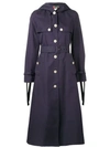 GUCCI HOODED LONG TRENCH COAT