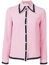 GUCCI CONTRAST TRIM SHIRT