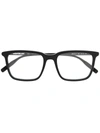 Montblanc Oversized Square Frame Glasses In Black