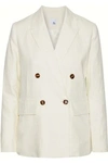 IRIS & INK IVY DOUBLE-BREASTED LINEN BLAZER,3074457345620303681