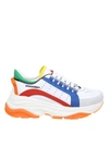 Dsquared2 Dsquared Sneakers Bumpy 551 In Multicolor Leather In White