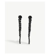 Simone Rocha Pendant Drop Earrings In Jet