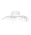 Jacquemus Riviera Fringe Brim Hat - White