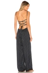 AGUA BENDITA AGUA BENDITA X REVOLVE MARGARET JUMPSUIT IN NAVY.,AGUA-WC3