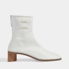 ACNE STUDIOS ACNE STUDIOS | Bertine Soft Mid Height Ankle Boots in White Lamb Leather