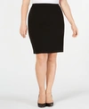 CALVIN KLEIN PLUS SIZE SOFT CREPE PENCIL SKIRT