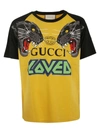 Gucci Tiger Printed T-shirt In Yellow