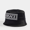 VERSACE VERSACE | Logo Bucket Hat in Black Cotton