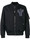 DIESEL BLACK GOLD PADDED JACKET WITH HUNTING EMBROIDERY