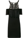 DIESEL BLACK GOLD MACRAMÉ COLD SHOULDER DRESS