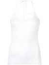 JACQUEMUS FITTED HALTER NECK TOP