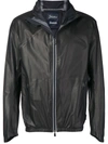 Herno Hooded Zip Front Jacket - Brown In Brown