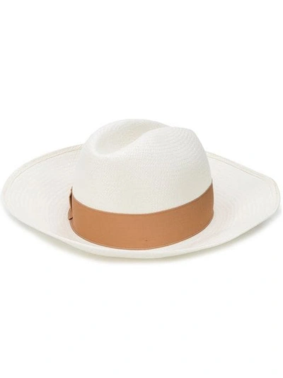 Borsalino Claudette Panama Hat In Beige