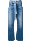 3X1 BELTED BOOTCUT JEANS