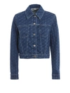 STELLA MCCARTNEY STELLA MCCARTNEY MONOGRAM PRINT DENIM JACKET,10838984