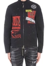 Dsquared2 Patchwork Jacket In Black