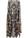 AFRODITI HERA AFRODITI HERA IKAT KAFTAN DRESS - 灰色